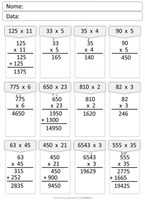 Termos Da Multiplicação 2 Exemplos Resolvidos Aula Completa