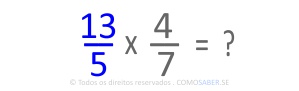 Exemplo de Multiplicação de Frações Mistas 04